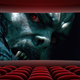 A empty theater showing the movie Morbius.
